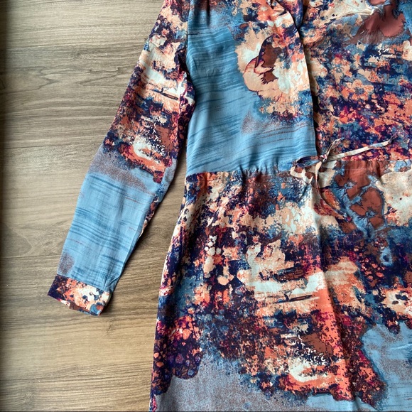 Piperlime Collection Silk Drawstring Shirtdress XS - Picture 6 of 11